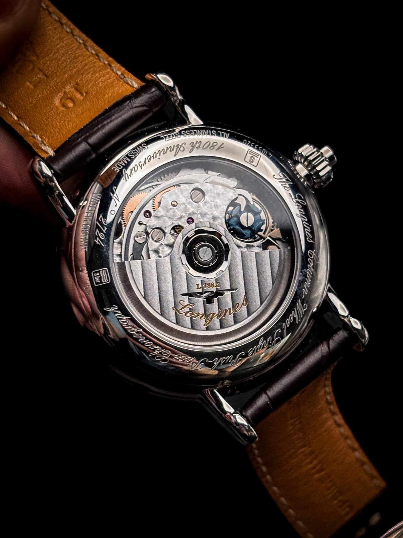 Longines Heritage Pulsometer Chronograph detail 5